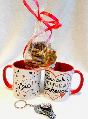Mug pour le thé, idée cadeau saint valentin